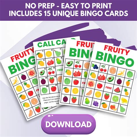 pocket fruity bingo